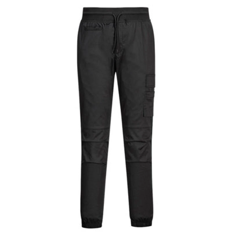Image of Portwest MeshAir Stretch Fit Kitchen Joggers C074BKRS Colour: Black