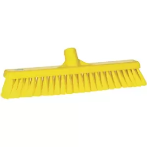 Image of Vikan Broom, width 410 mm, soft, pack of 10, yellow