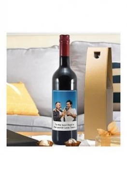 Image of Personalised Message & Photo Red Wine