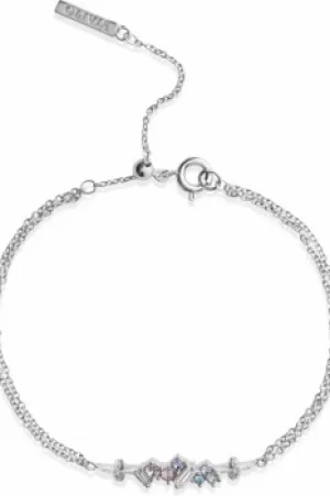 Image of Olivia Burton Jewellery Rainbow Bee Rainbow Bee Chain Bracelet Silver