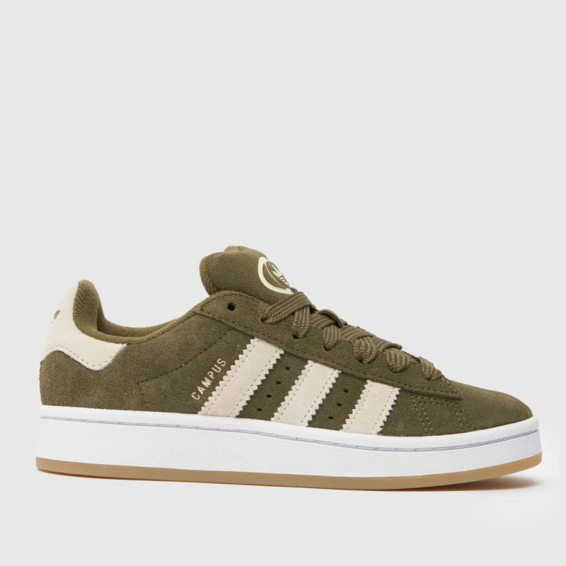 Image of adidas Khaki Campus 00s Boys Youth Trainers Khaki UK 4 (EU 36?)