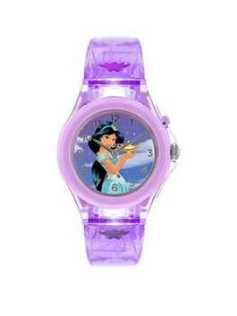 Image of Disney Princess Jasmine Dial Light Up Strap Kids Watch