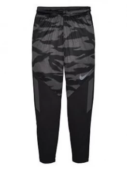 Image of Nike Junior Therma Shield Strike Camo Pants - Black