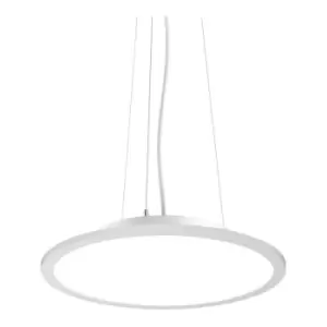 Image of Ideal Lux Lighting - Ideal Lux fly 45cm Integrated LED Pendant Ceiling Light White, 4000K, IP40