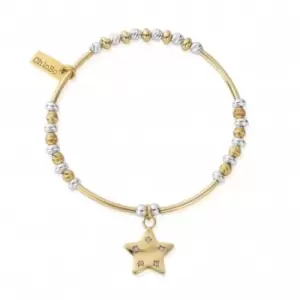 Image of Gold And Silver Sparkle Star Bracelet GMBSBNH3036