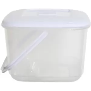 Image of Whitefurze Food Storage Container with Handle, 6.0L, Clear