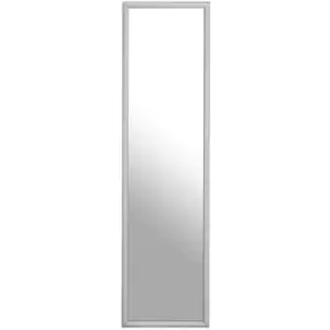 Image of Premier Housewares Plastic Frame Over Door Mirror - White