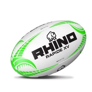 Image of Rhino Rapide XV Rugby Ball 3 White