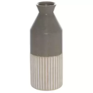 Image of Mason Collection Grey Ceramic Ellipse Vase