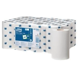 Image of Original Tork Mini Centrefeed Tissue Rolls 194mm x 120m 1 Ply 1 x Pack of 12