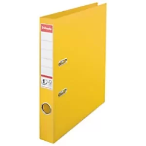 Image of Esselte No. 1 Plastic Lever Arch File A4 50 mm Yellow Pack of 10