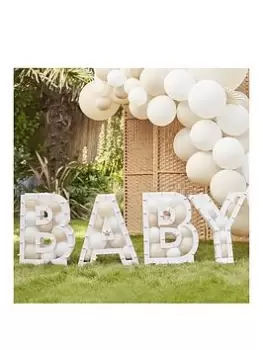 Image of Ginger Ray Balloon Mosaic - Baby - White, One Colour, Women