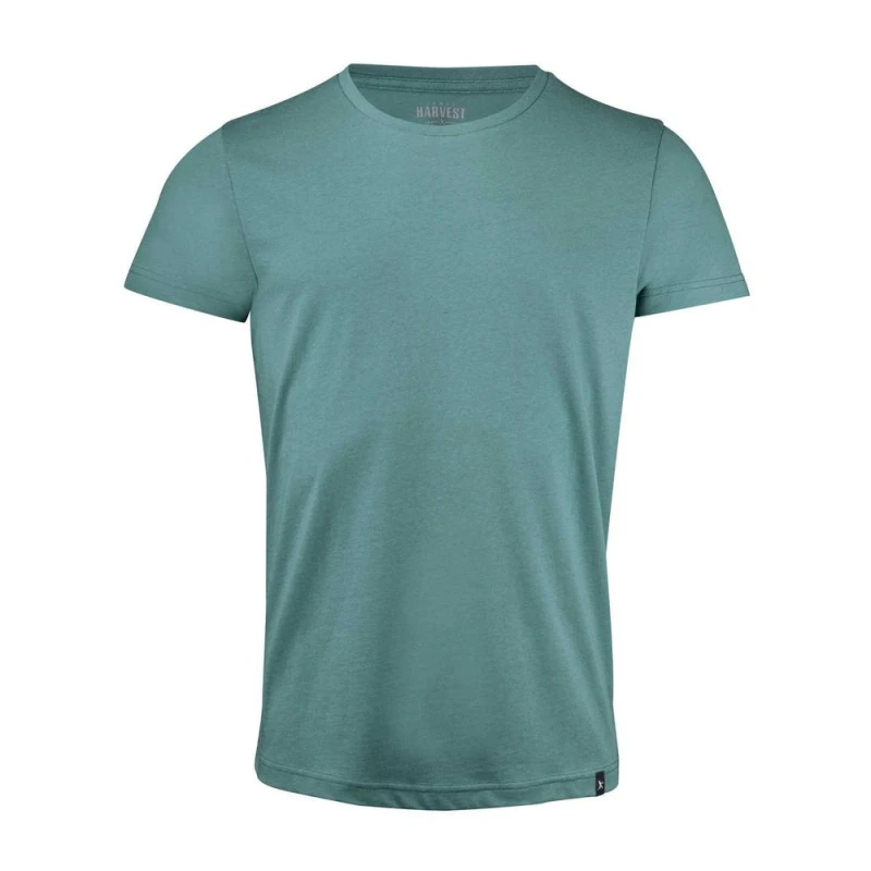 Image of James Harvest Mens American U T-Shirt in Duck Egg Blue Size: Small Duck Egg Blue Male S