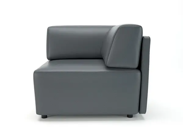Image of Dynamic Office Solutions Loomis 87cm Wide Corner Unit in Cristina Marrone Ultima Faux Leather NSS05329