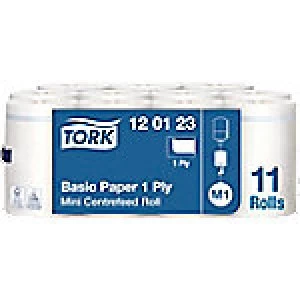 Image of Tork Wiping Paper M1 1 Ply 11 Rolls of 310 Sheets