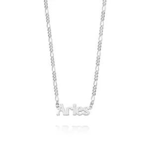 Image of Daisy London Jewellery 925 Sterling Silver Aries Zodiac Necklace Sterling Silver