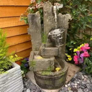 Image of Tranquility Water Features - Ancient Bucket & Tap Mains Powered Water Feature