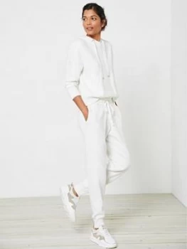 Image of Mint Velvet Cable Side Stripe Jogger - Cream