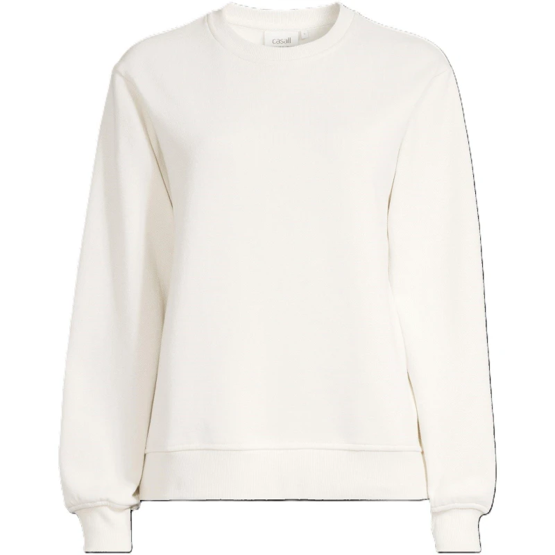 Image of Casall Womens Crew Neck Sweatshirt Off White female 10 (S)