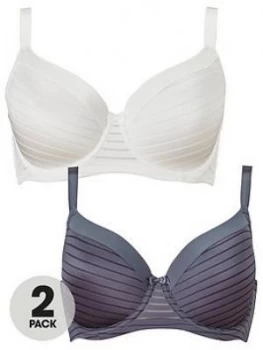 Image of Dorina Carmen 2PK Burnout T Shirt Bra