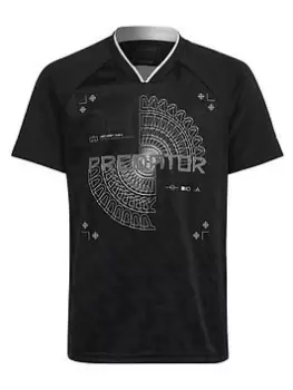 Image of Boys, adidas Youth Predator Jersey, Black, Size 9-10 Years