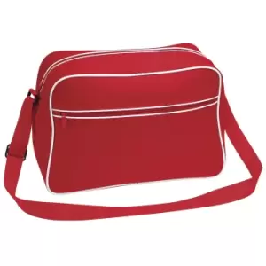 Image of Bagbase Retro Adjustable Shoulder Bag (18 Litres) (Pack of 2) (One Size) (Classic Red/White)