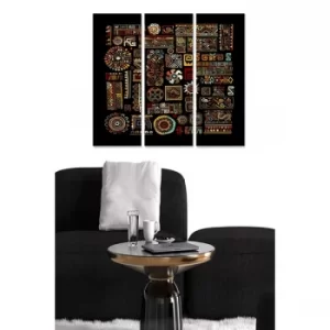 Image of MDF429224581 Multicolor Decorative MDF Painting (3 Pieces)