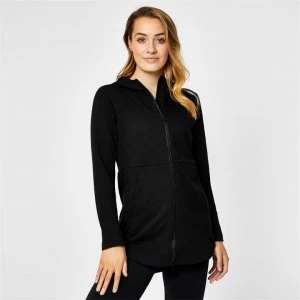 Image of USA Pro Long Zip Hoodie Ladies - Black
