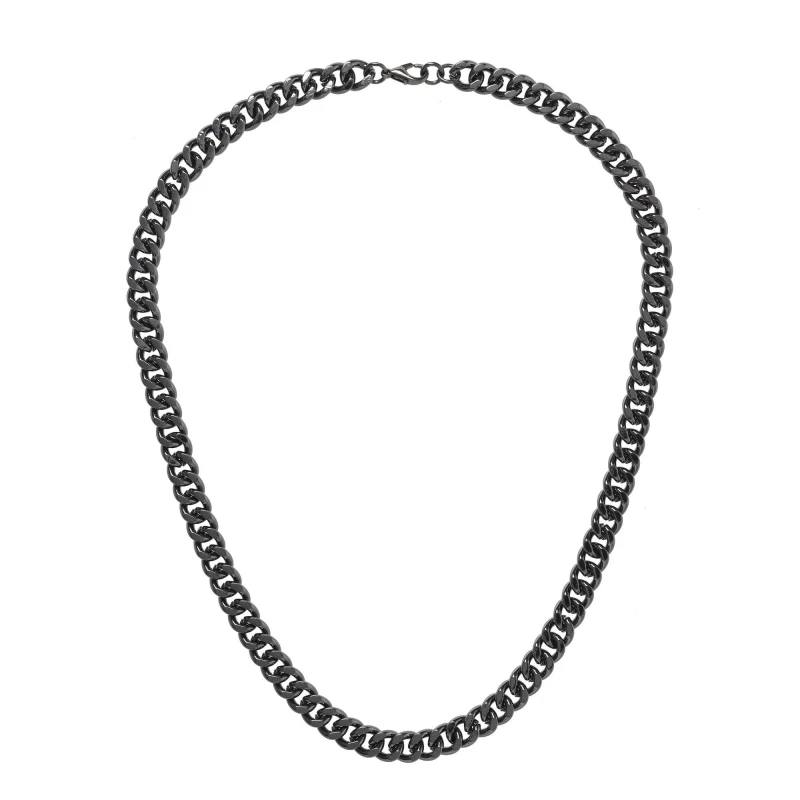 Image of Fabric Curb Chain Necklace - Metallics Metallics One Size