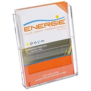 Image of Wall-Mountable A4 Literature Holder Clear Modular