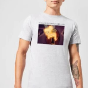 Image of Disney Tinkerbell Follow Me To Neverland Mens T-Shirt - Grey - M