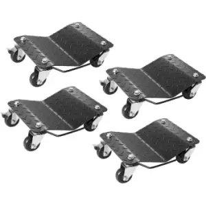 Image of VEVOR Car Dolly Wheel Tire Dolly 4 PCS Heavy Duty Skate Auto Repair Dolly 6000LB