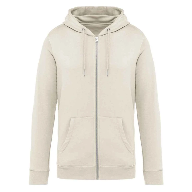 Image of Native Spirit Mens Full Zip Hoodie in Ivory Size: 2XS Ivory Male 2XS