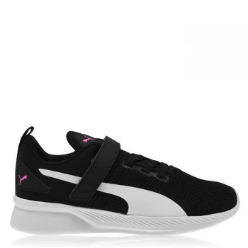 Image of Puma Flyer Runner Trainers Child Girls - Black/Pink