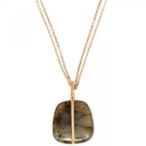 Image of Ladies Lola Rose Gold Plated Labradorite Bassa Necklace