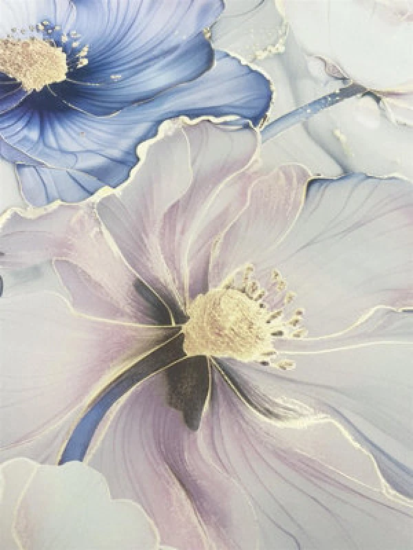 Image of Muriva Bliss Floral Wallpaper - For Living Room, Bedroom, Fireplace - Matt Finish, Floral Pattern, Pink