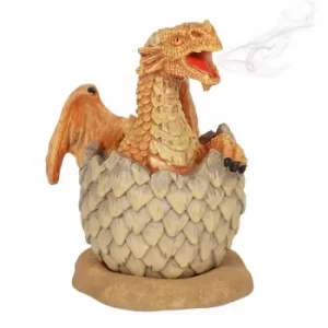 Image of Yellow Hatching Dragon Incense Burner