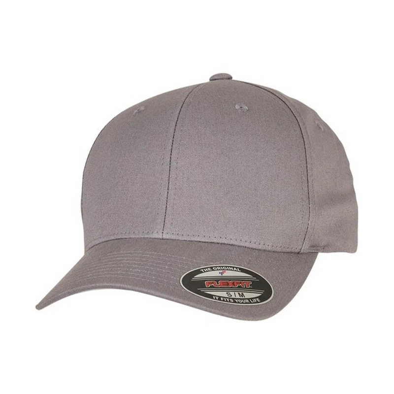 Image of Flexfit Flexfit Men Cotton Twill Baseball Cap in Grey Size: X-Large Grey XL Male 5063425808526