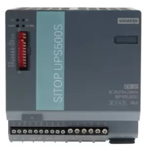 Image of Siemens DIN Rail UPS Uninterruptible Power Supply, 24V dc Output, 360W - Switch Mode