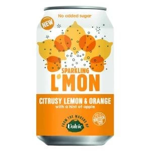 Image of Volvic LMon Sparkling Lemon and Orange 330ml Pack of 12 145921