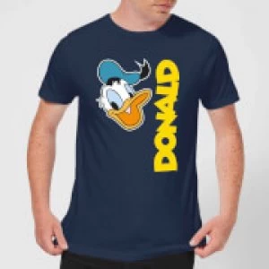 Image of Disney Donald Duck Face Mens T-Shirt - Navy - S