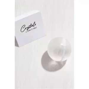 Image of I Saw It First Medium Selenite Ball - White