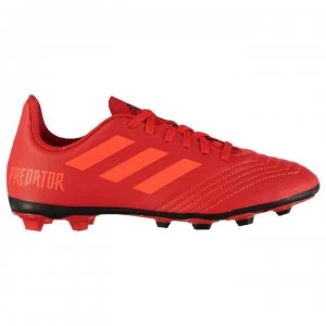 Image of adidas Predator 19.4 Junior FG Football Boots - Red/SolarRed
