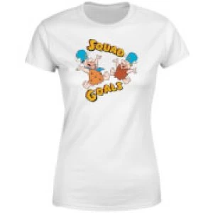 Image of The Flintstones Squad Goals Womens T-Shirt - White - 4XL