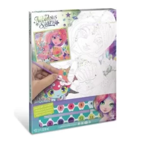 Image of Nebulous Stars: Paint-By-Number On Canvas &ndash; Coralia