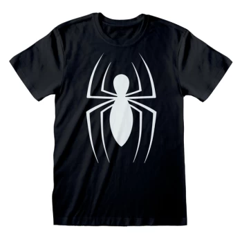Image of Marvel Comics Spider-man - Classic Logo Unisex XX-Large T-Shirt - Black