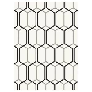 Image of Asiatic Patio Rug - 170 x 120cm - Geometric Ivory