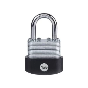 Image of Yale Locks Laminated Steel Padlock Long Shackle 40mm