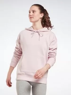 Image of Reebok Identity Fleece Hoodie, Blue Size M Women