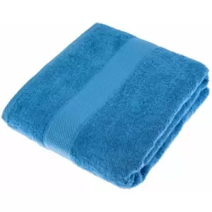 Image of HOMESCAPES Turkish Cotton Cobalt Blue Jumbo Towel - Cobalt Blue